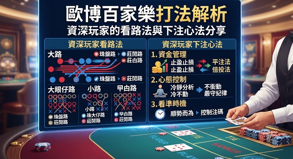 資深玩家的看路法與下注心法分享